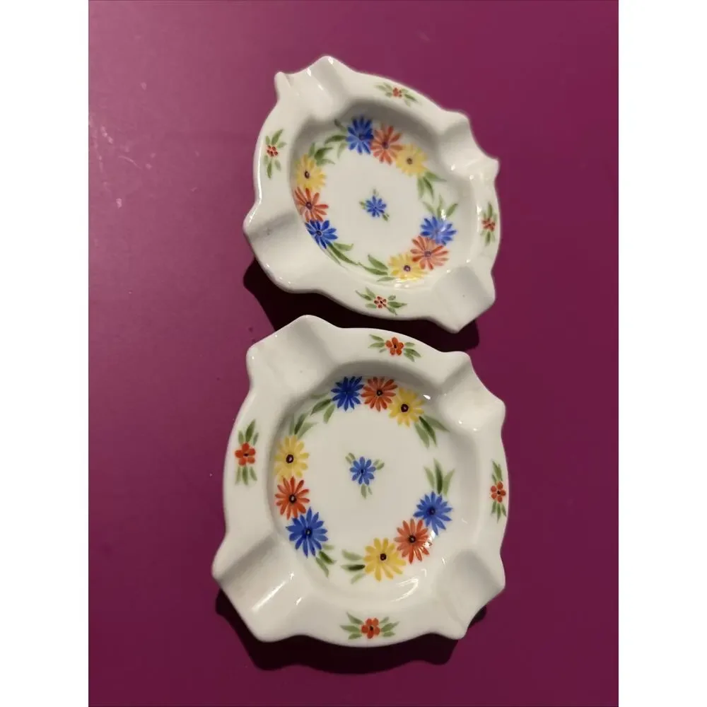 Vintage, Schirnding, Bavaria Germany, Porcelain, Floral Decor, Hand Painted
